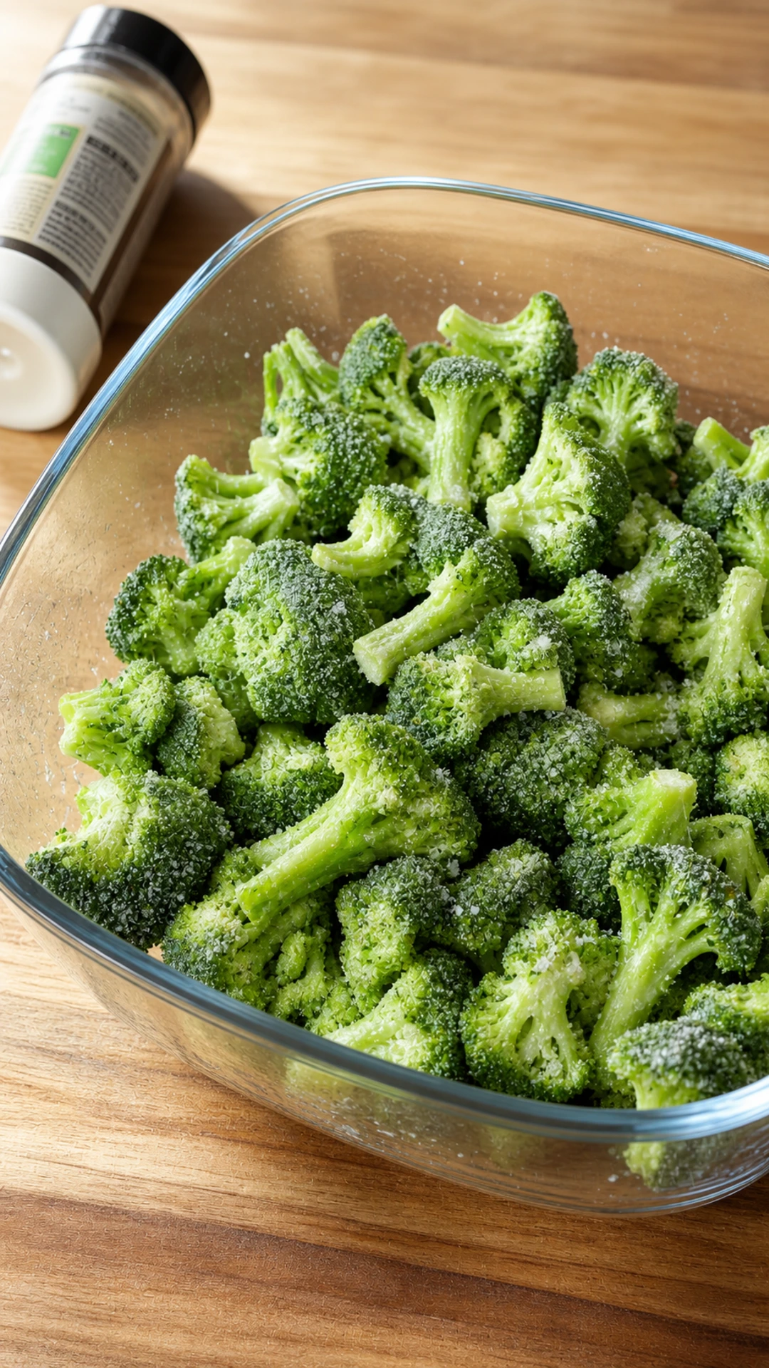 Step photo: season frozen broccoli polished