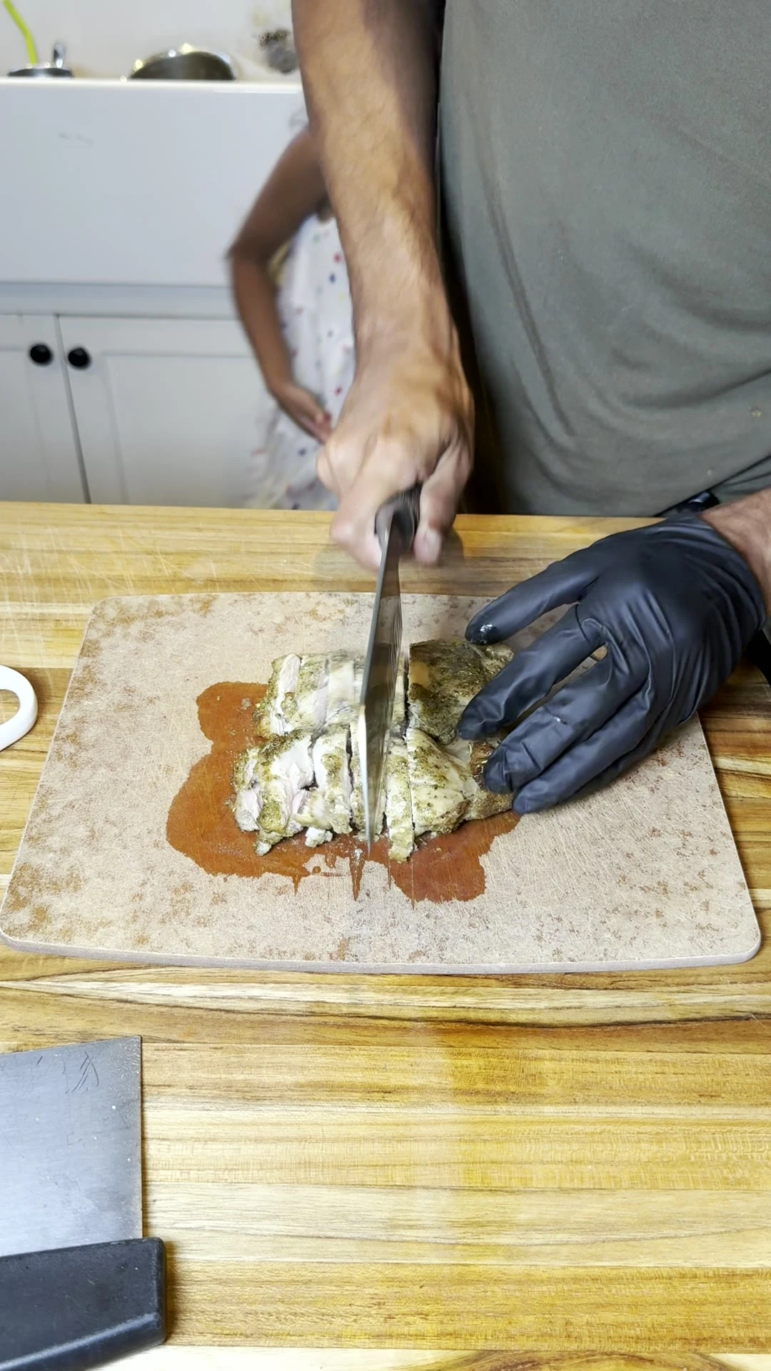 Step photo: chop kid chicken