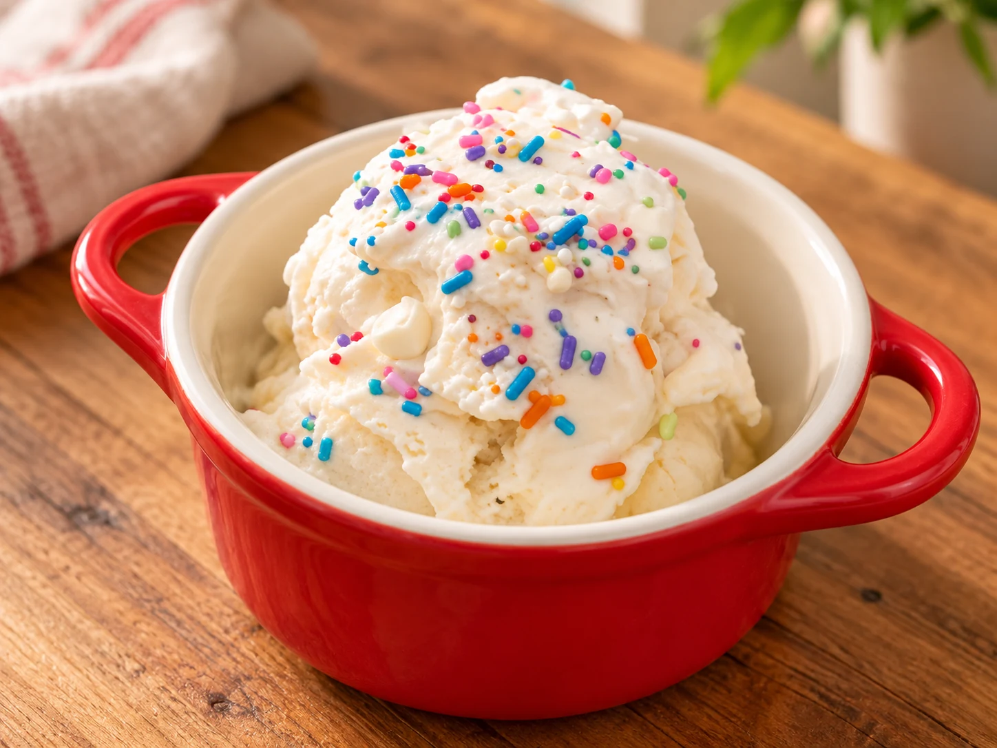 Cake Batter Blondie Cookie Creami