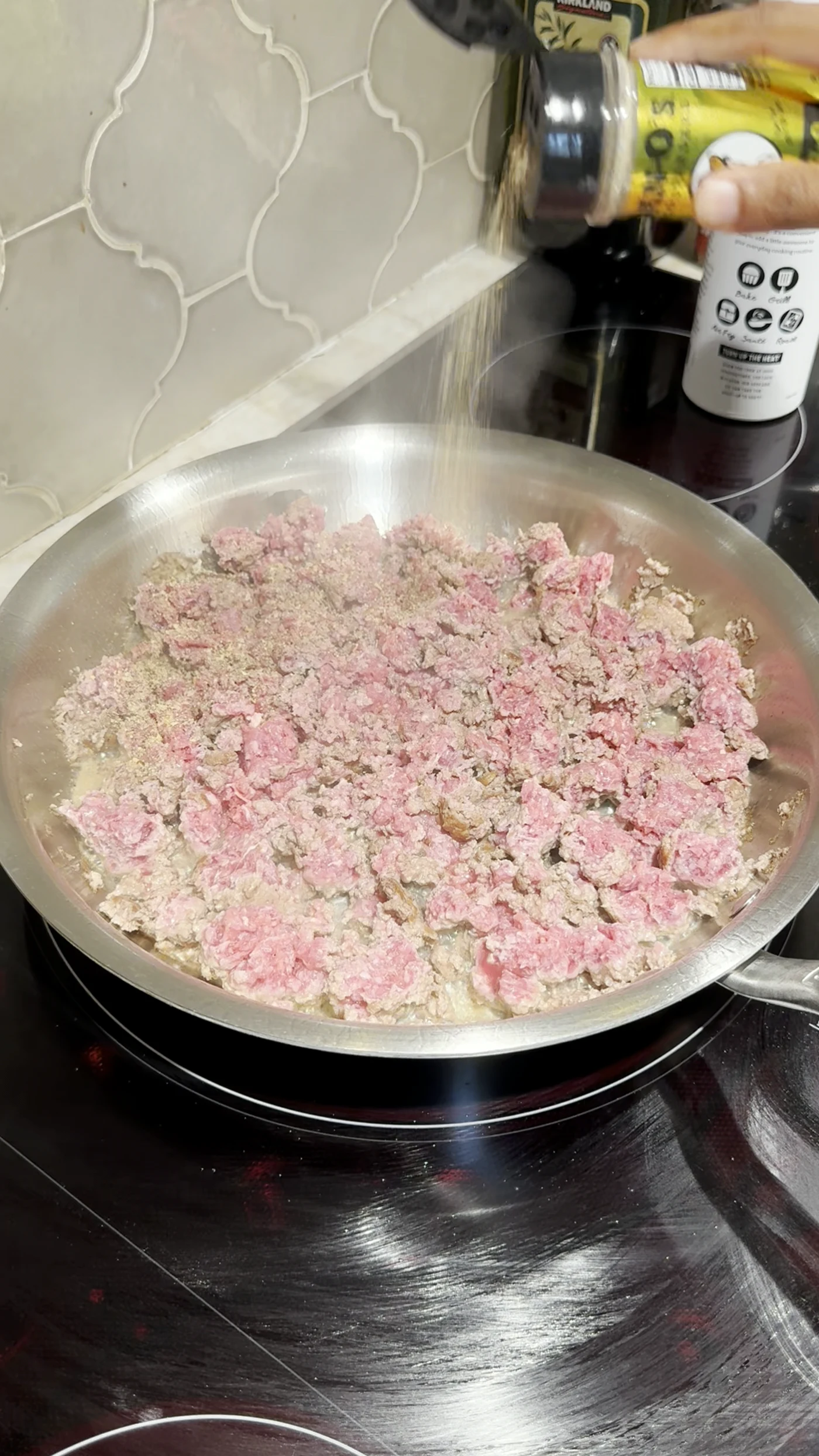 Step photo: season beef polished