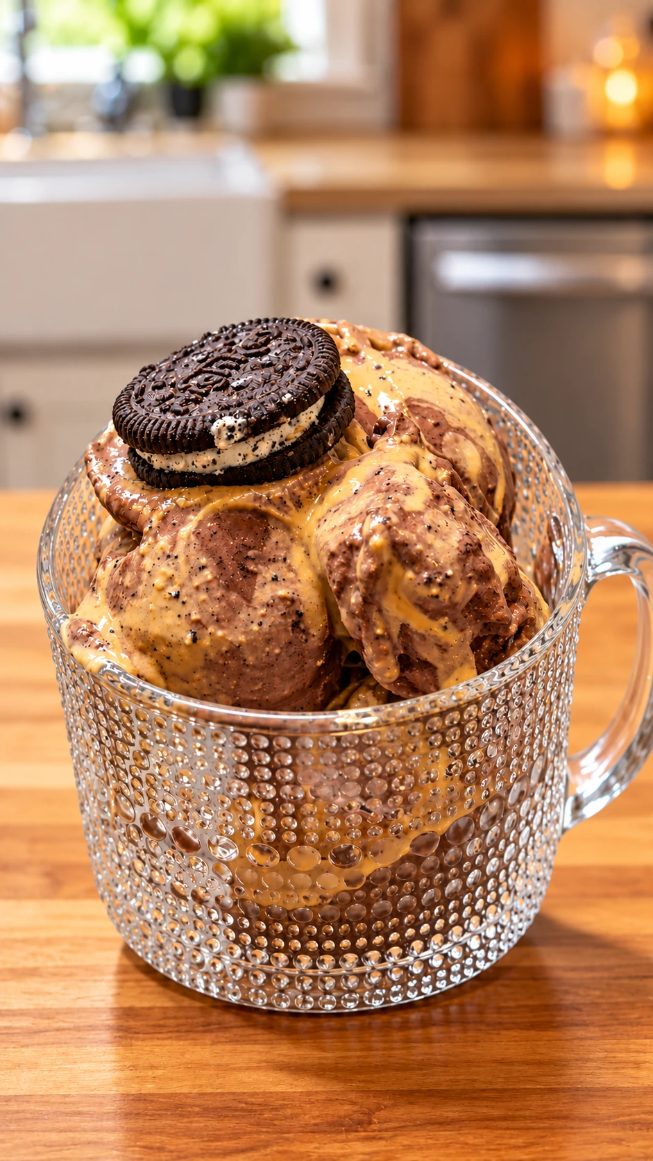Chocolate Peanut Butter Cookie Protein Creami