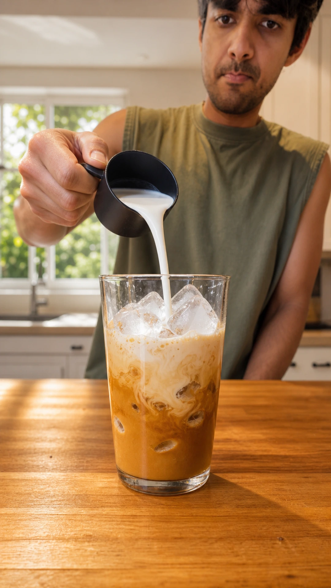Step photo: add milk polished