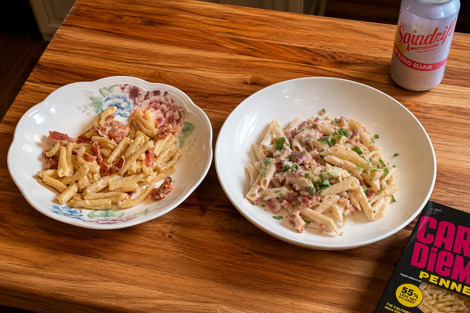 Creamy Beef Bacon Pasta
