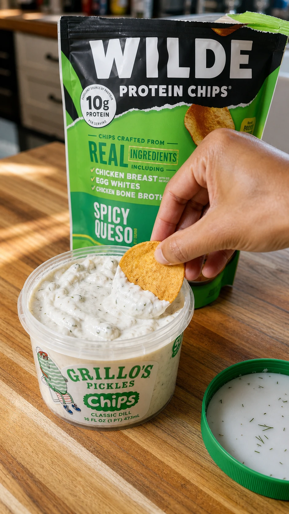 Grillo's Pickle Dip + Wilde Chips Combo