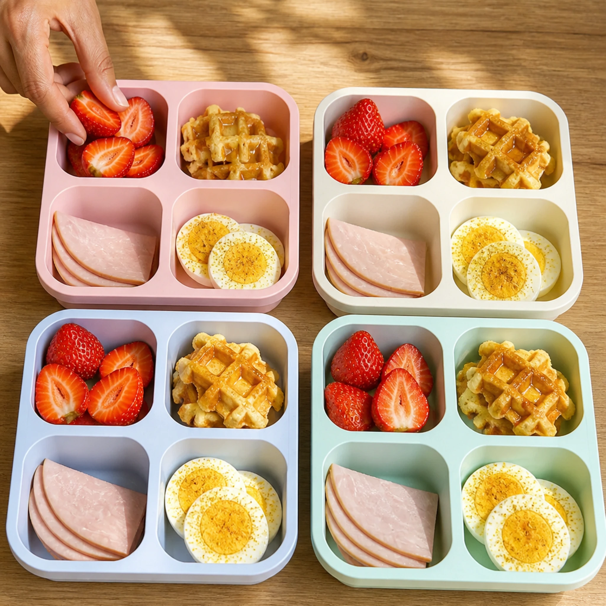 Step photo: add strawberries polished