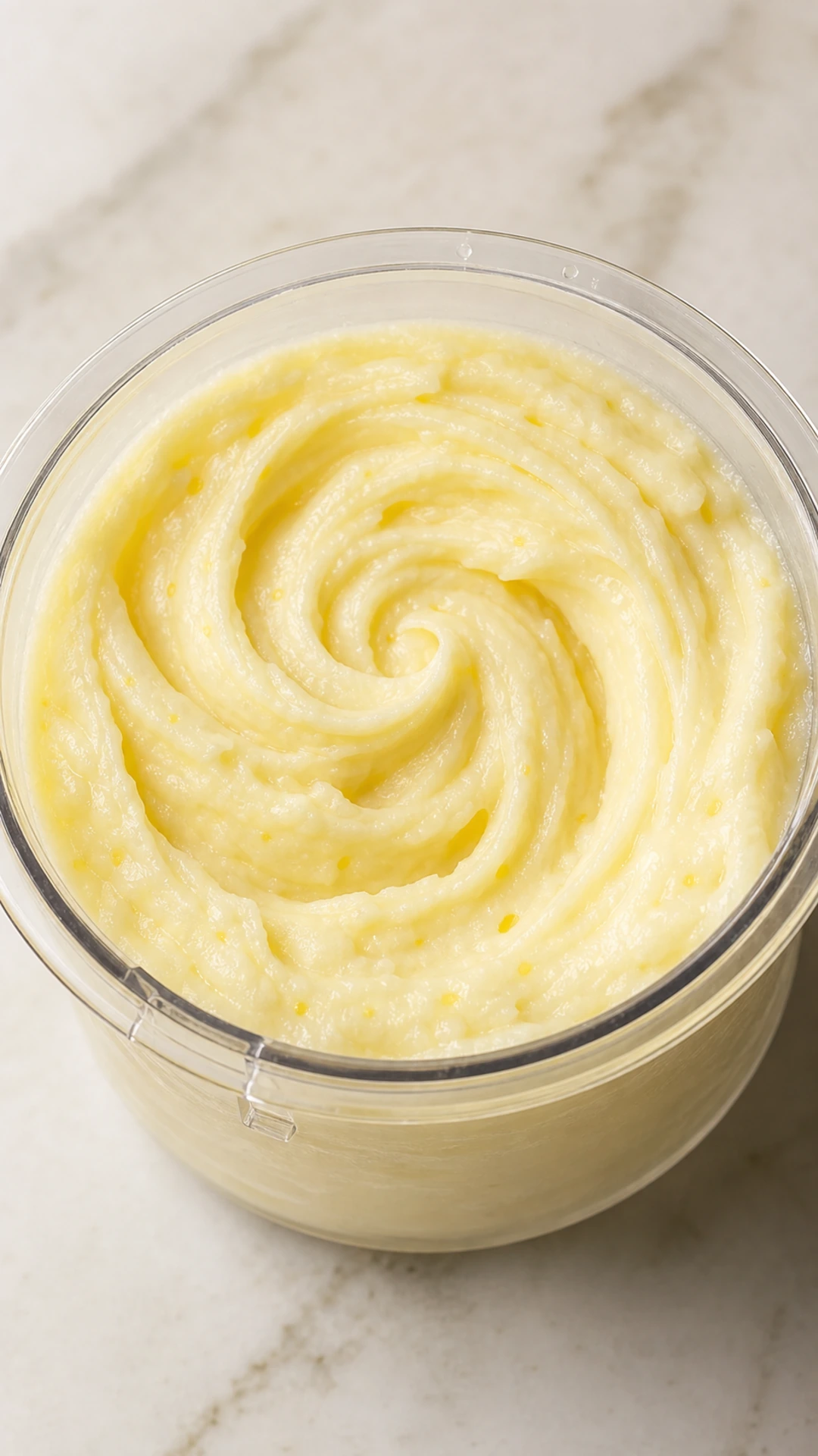 Step photo: regular ice cream result polished
