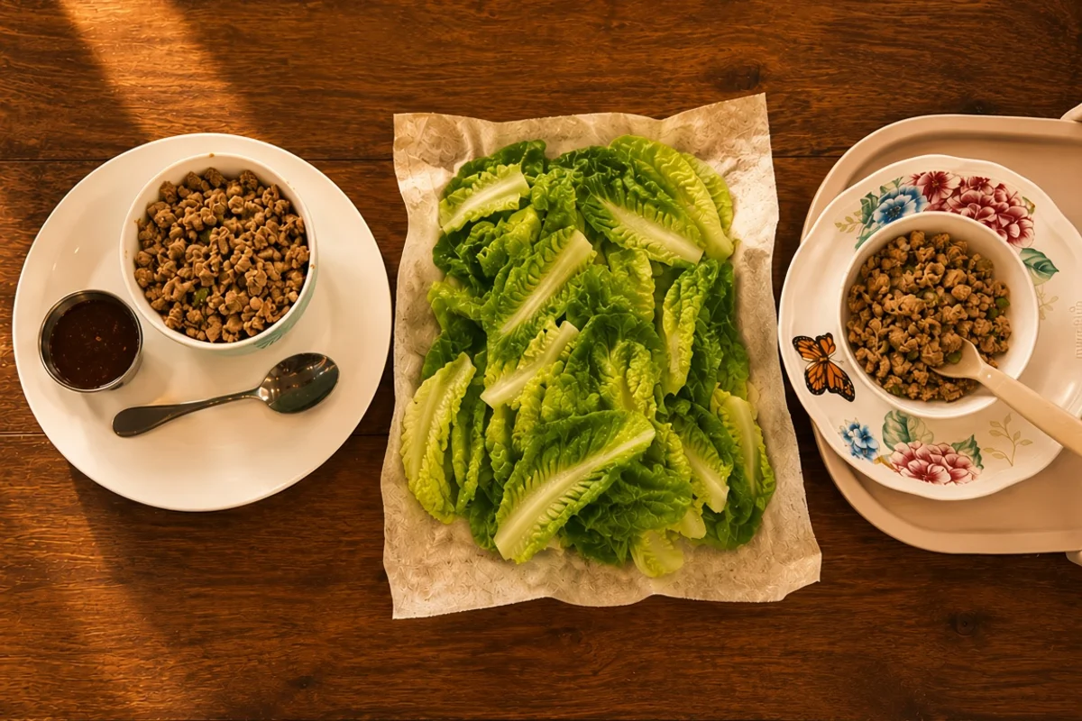 Pork Mince Lettuce Wraps