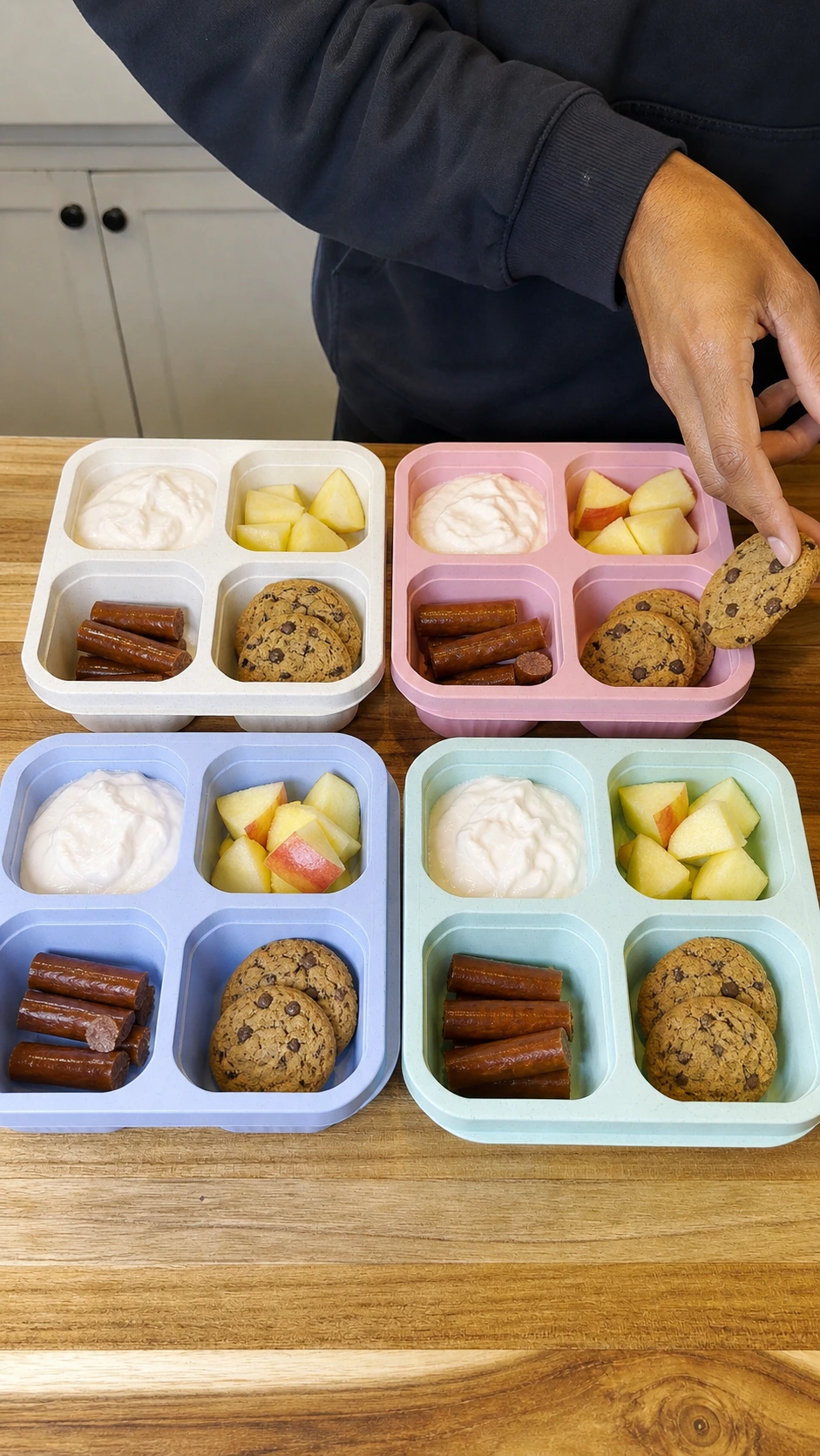 Step photo: add cookies polished