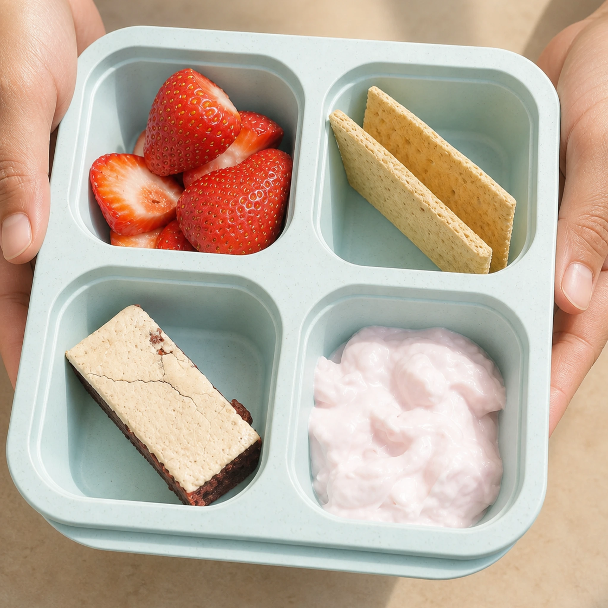 Strawberry Brownie Cheesecake Snack Box