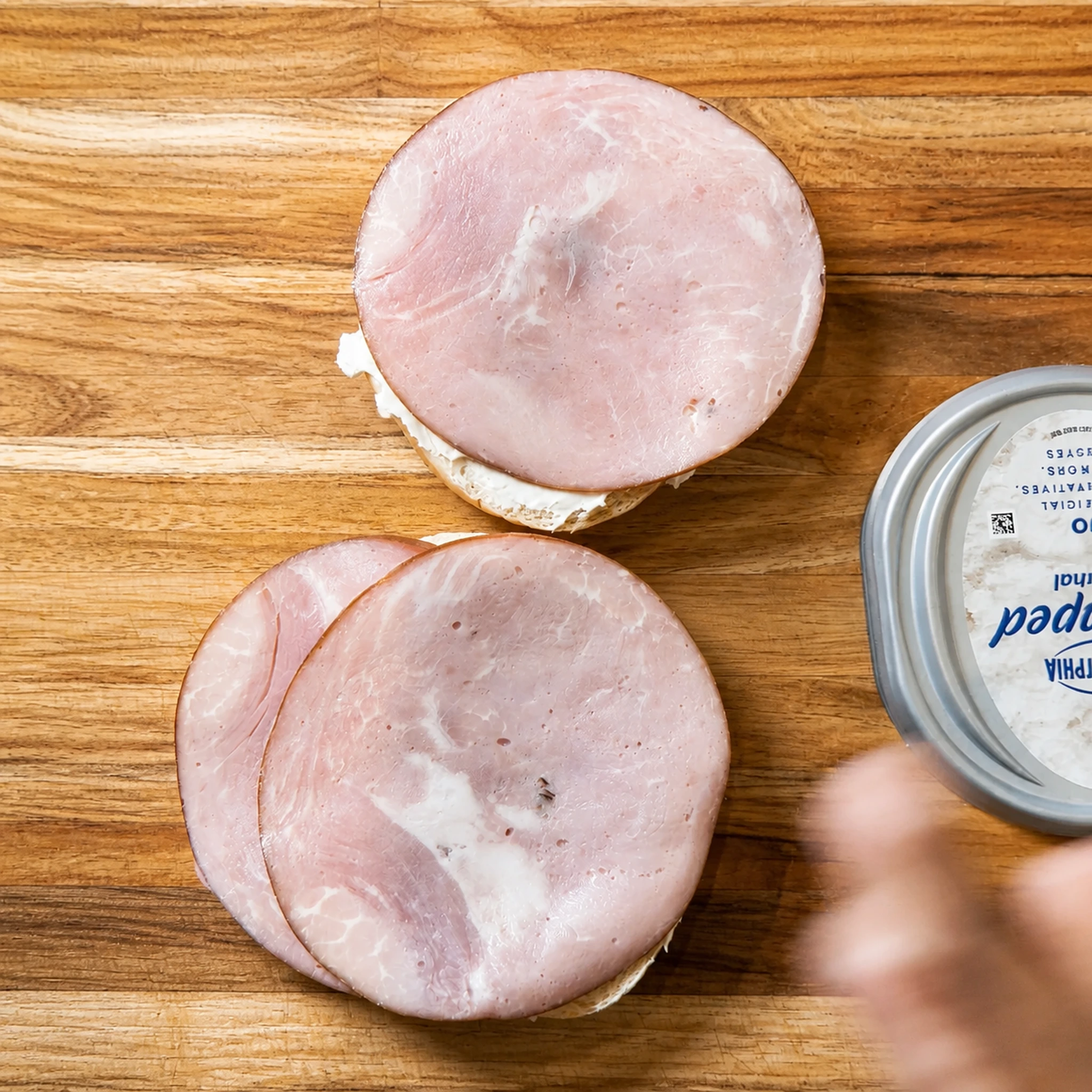 Step photo: layer ham polished