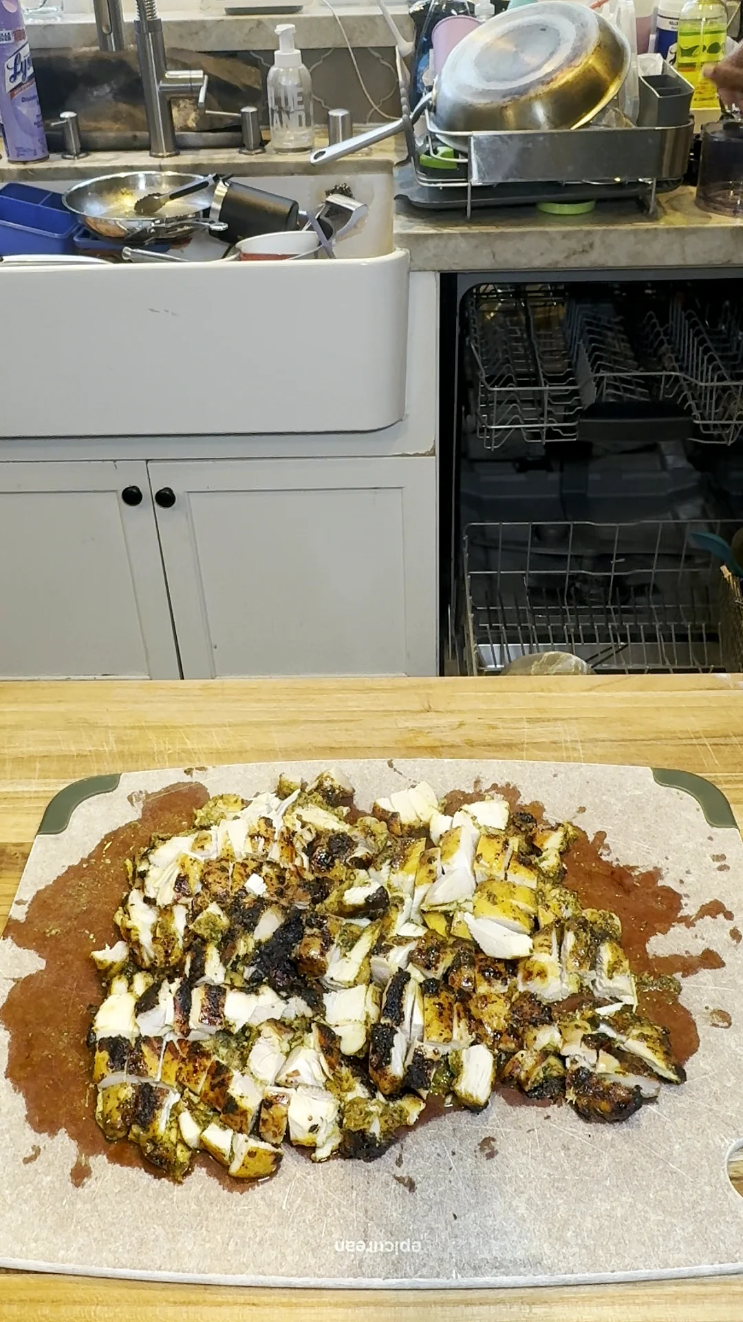 Step photo: chop chicken